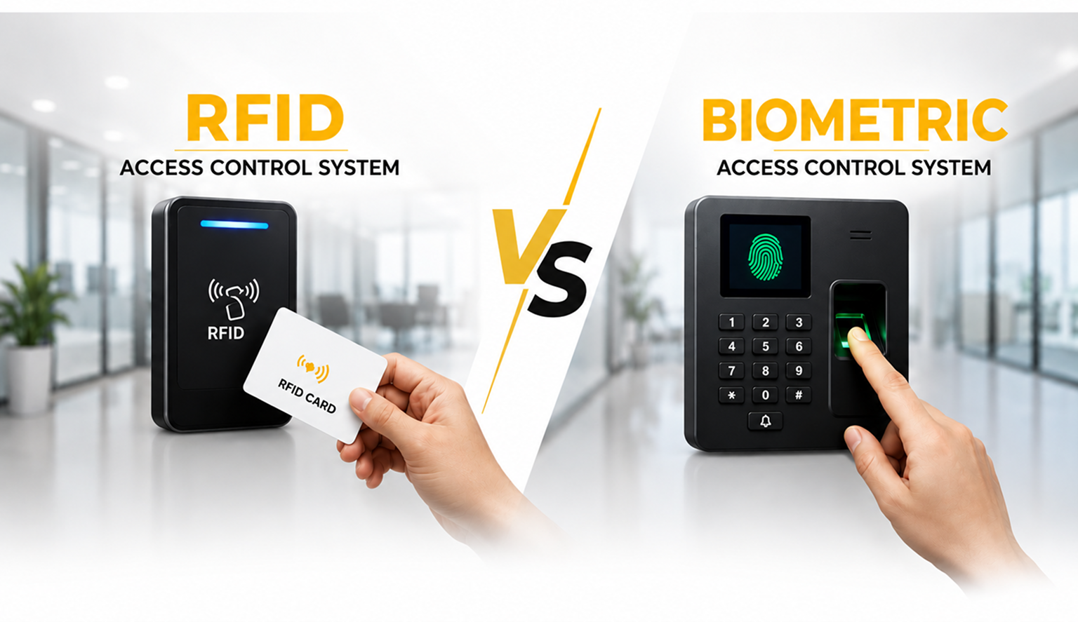 RFID vs Biometric Access Control System, Which Is Better? Compare Features, Pros & Cons